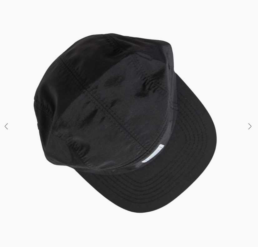 Waterproof Five-Panel Hat in Coal