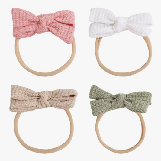 Newborn Nylon Bows (Pack of 4)