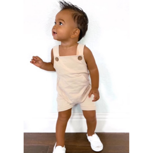 Short Button Overalls (Vanilla)  |  2T