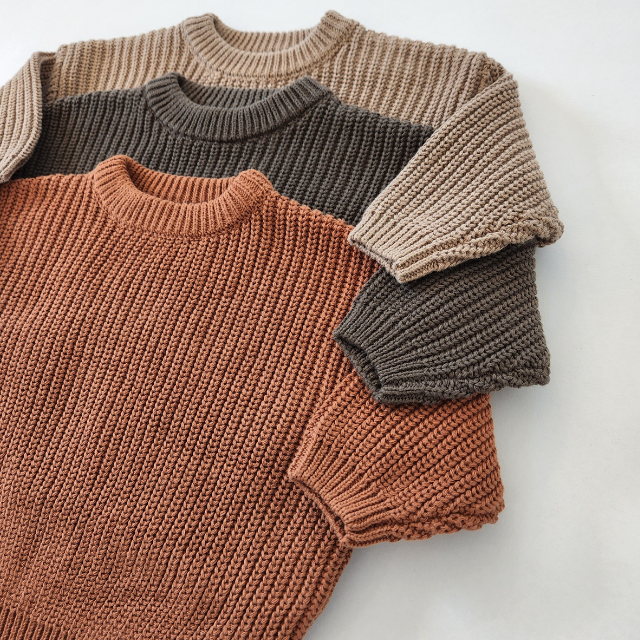 Chunky Knitted Sweater  |  0/3, 3/6